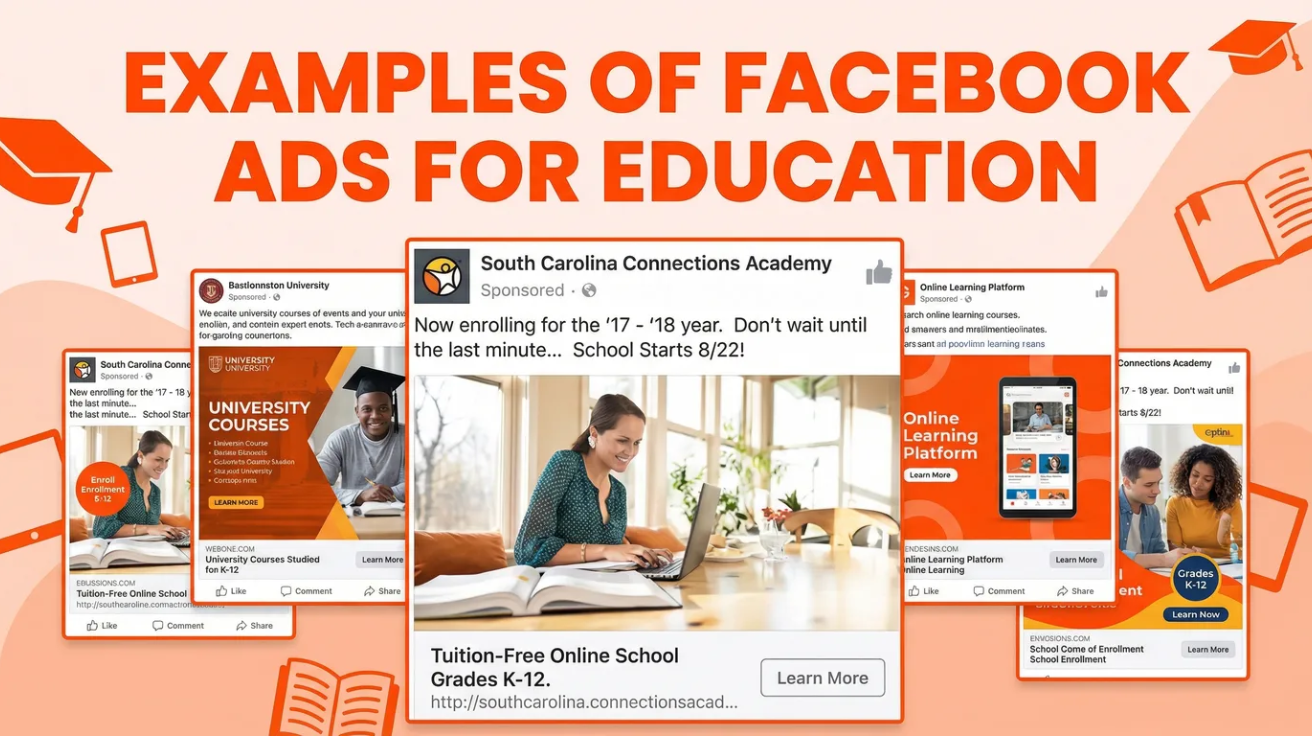 Examples of Facebook Ads for Education