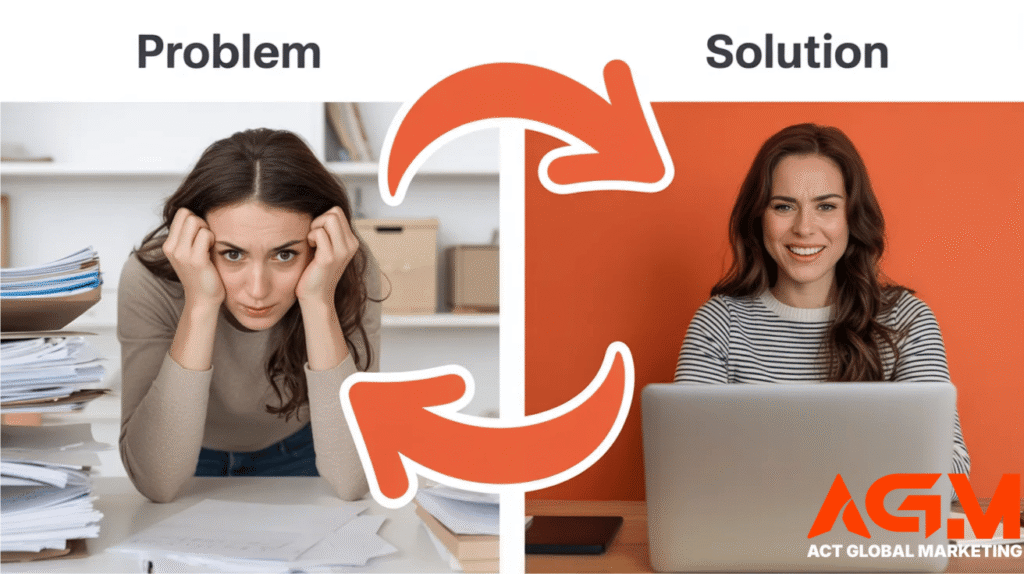 Problem → Solution Flow (Health Brand)