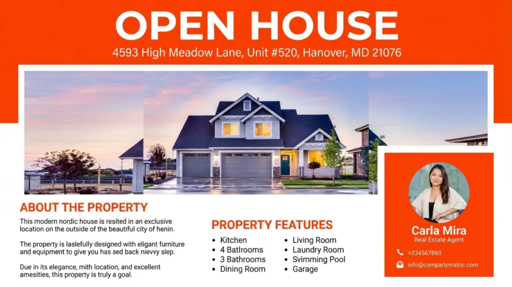 Open House Promotion Ad