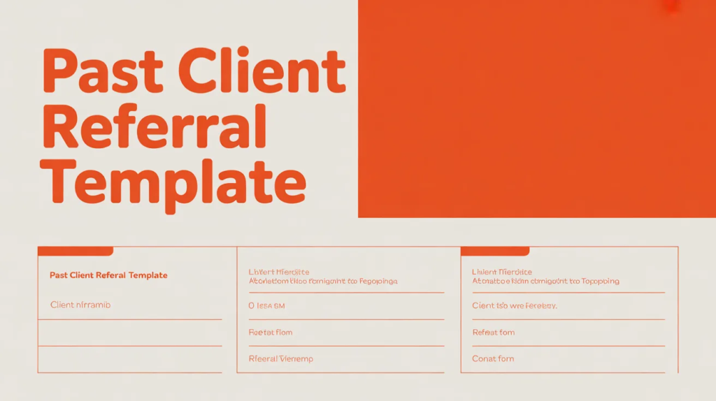 Past Client Referral Template